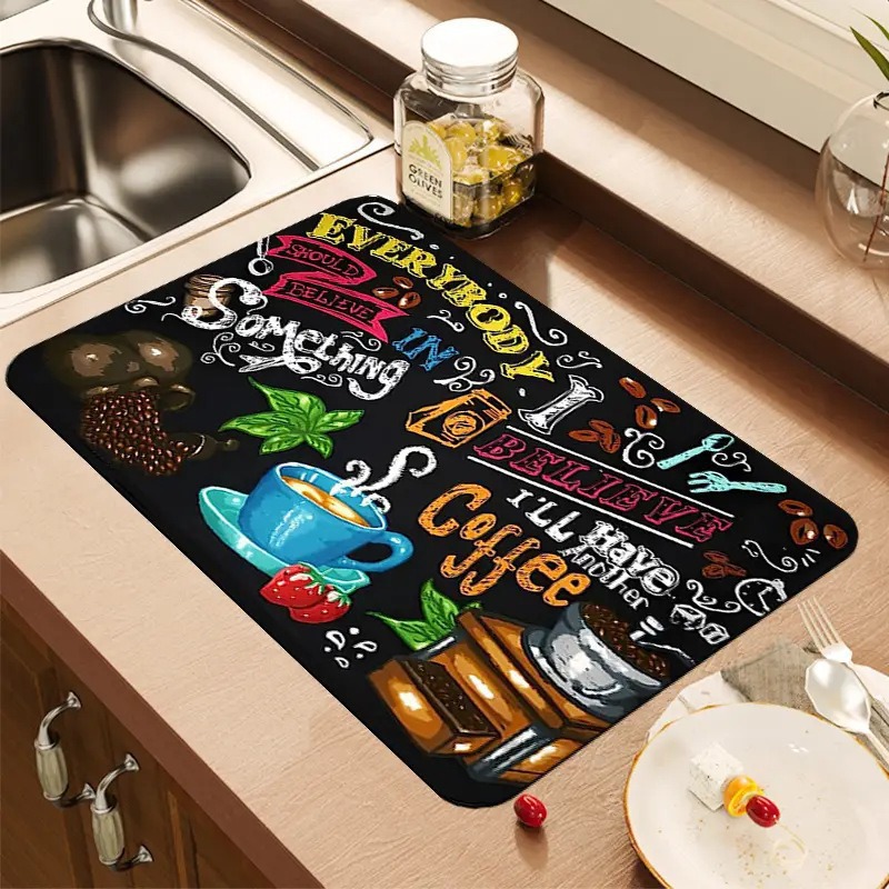 Bar Mat Rubber - Tapete de Cocina con Estampado Creativo