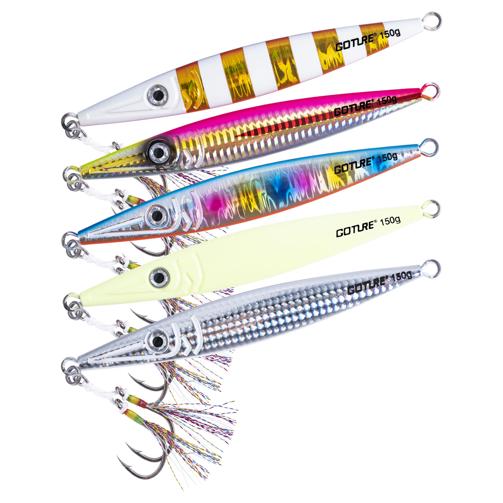 Jigger Double Sided - Goture-señuelo luminoso de hundimiento rápido para