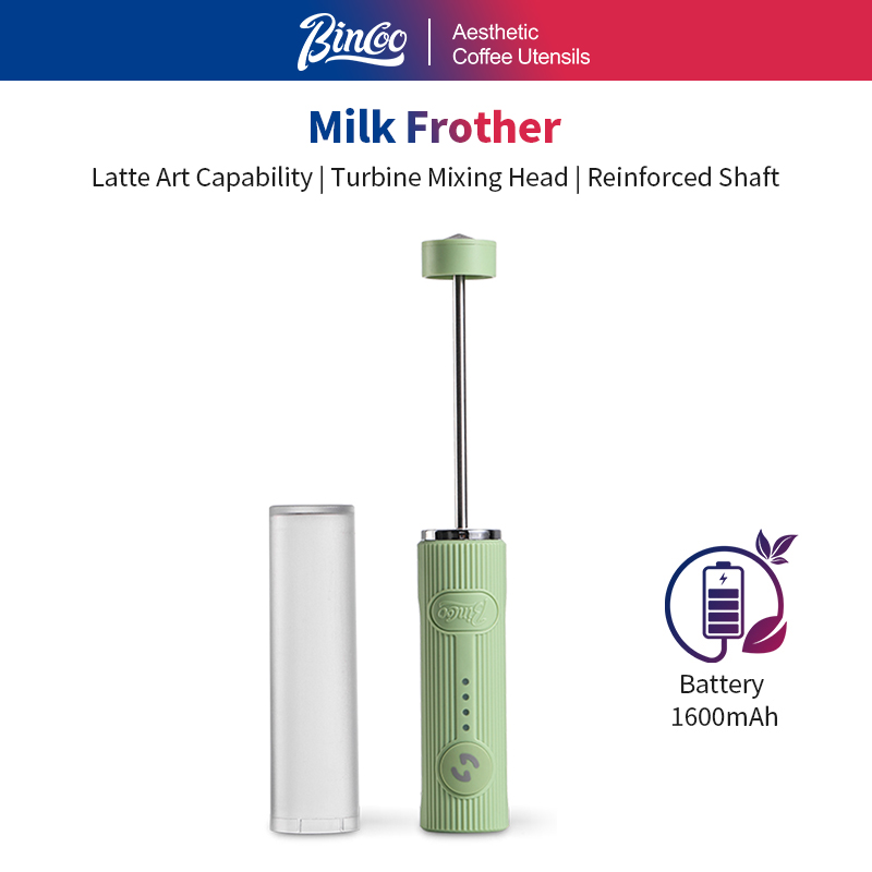 Home Barista - Espumador de Leche Eléctrico Profesional Bincoo,