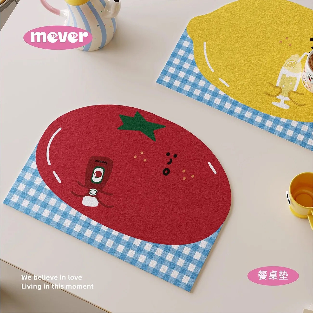 Bar Mat Rubber - Posavasos de Cuero con Diseño de