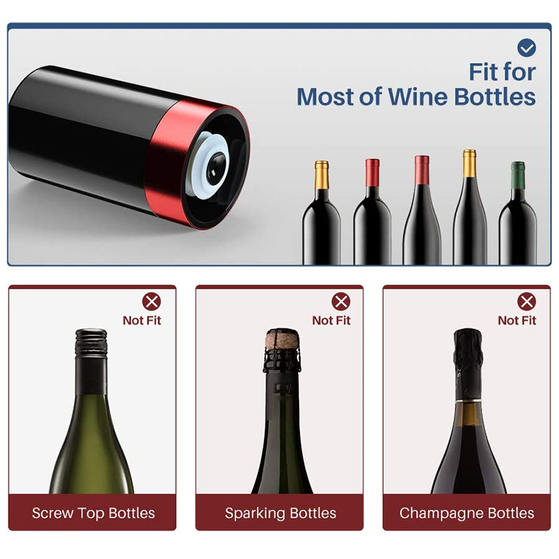 Tapón de vino eléctrico al vac - Wine Preservation Pump reseña y precio