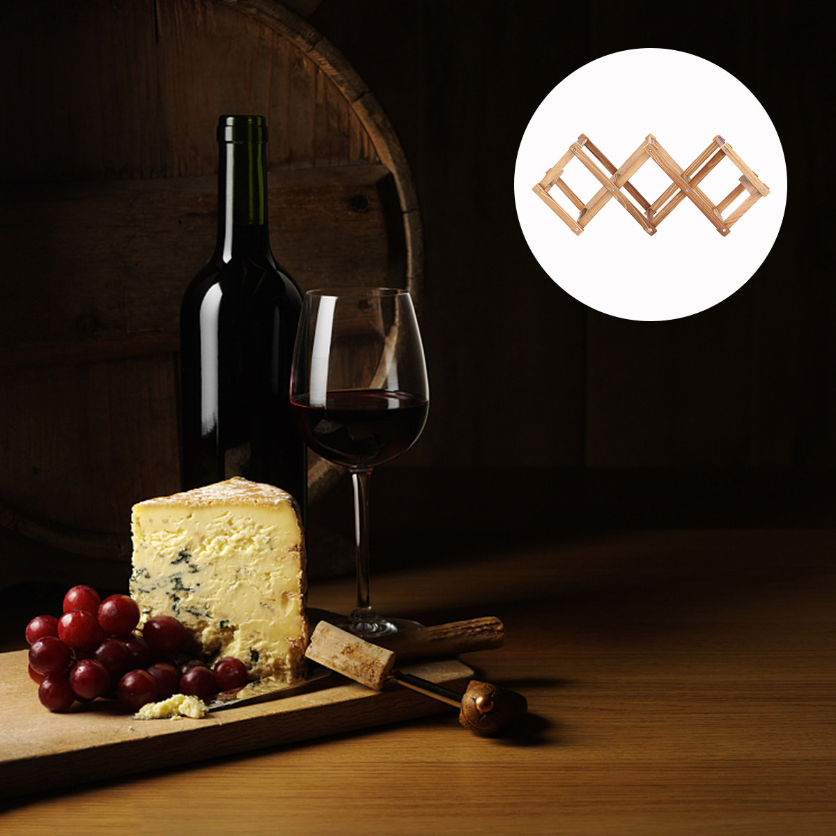 1 Pieza de Estante de Madera p - Home Bar Stand reseña y precio