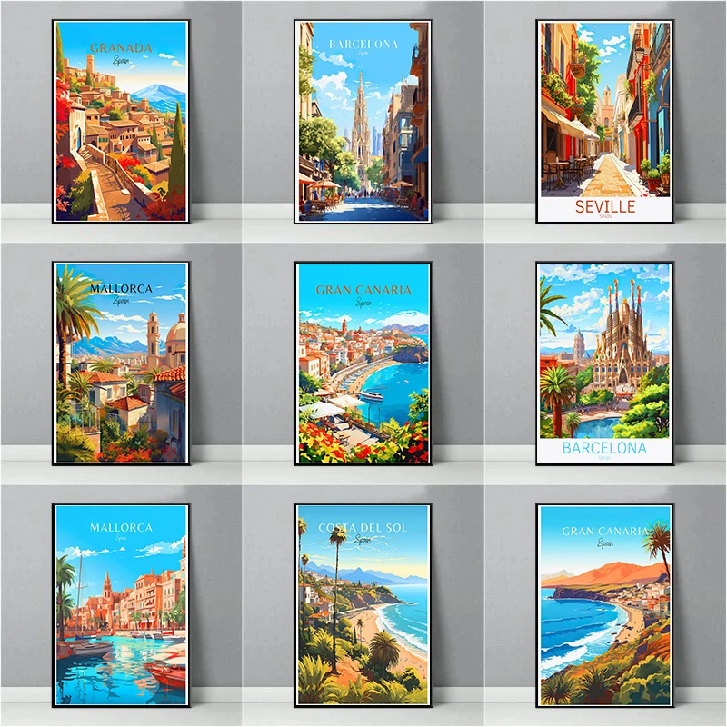 Póster de viaje de España, Par - Home Barcelona reseña y precio