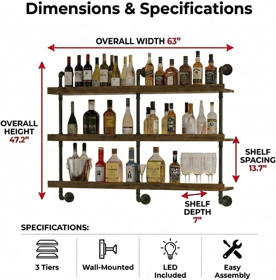 Estante para vinos montado en  - Home Bar Stand reseña y precio
