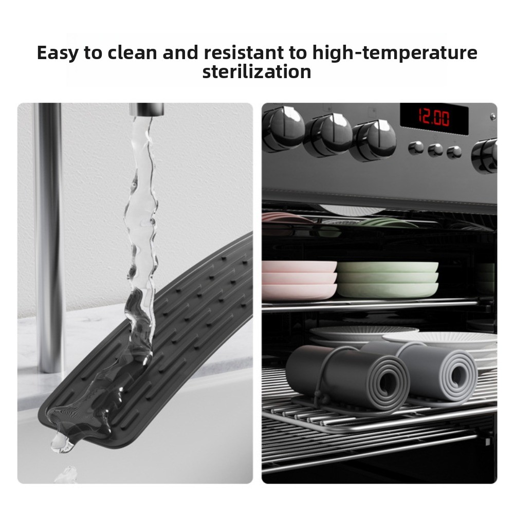Estera de secado de silicona a - Bar Mat Rubber reseña y precio