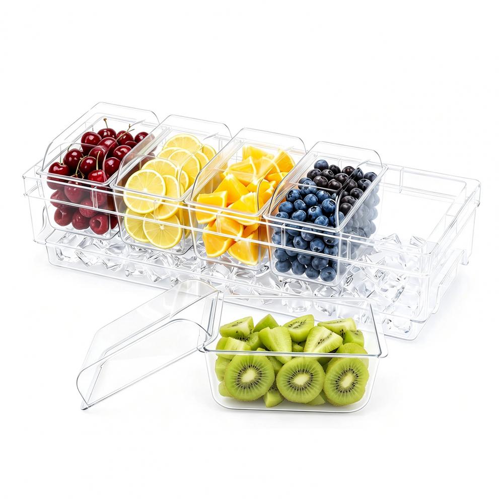 Juego de Servicio para Tacos 2 - Garnish Tray Set reseña y precio