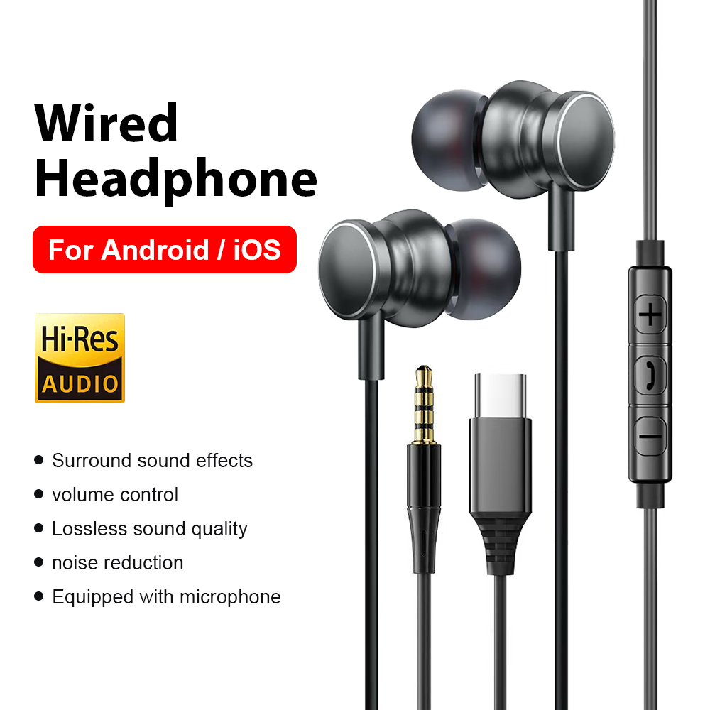 Auriculares con cable tipo C,  - Home Bar Iphone reseña y precio