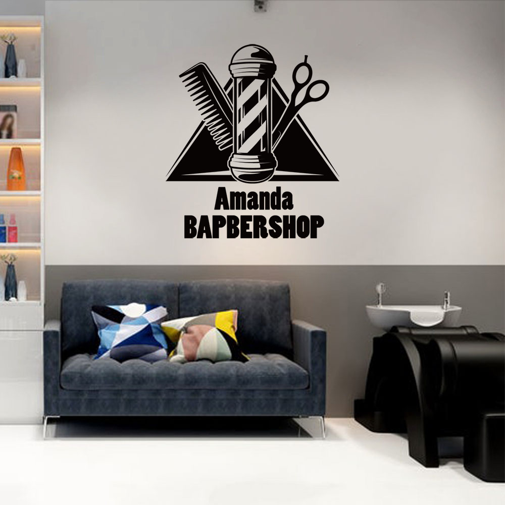 1 unidad de pegatina de pared  - Home Barbershop reseña y precio